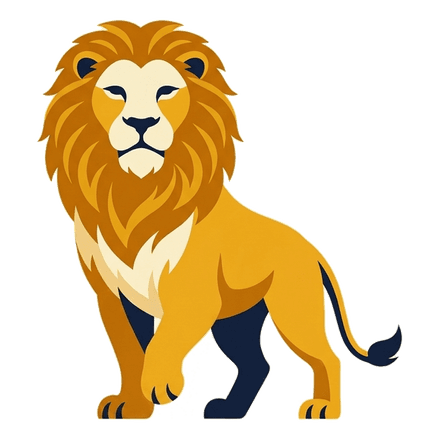 Ari the lion, waving